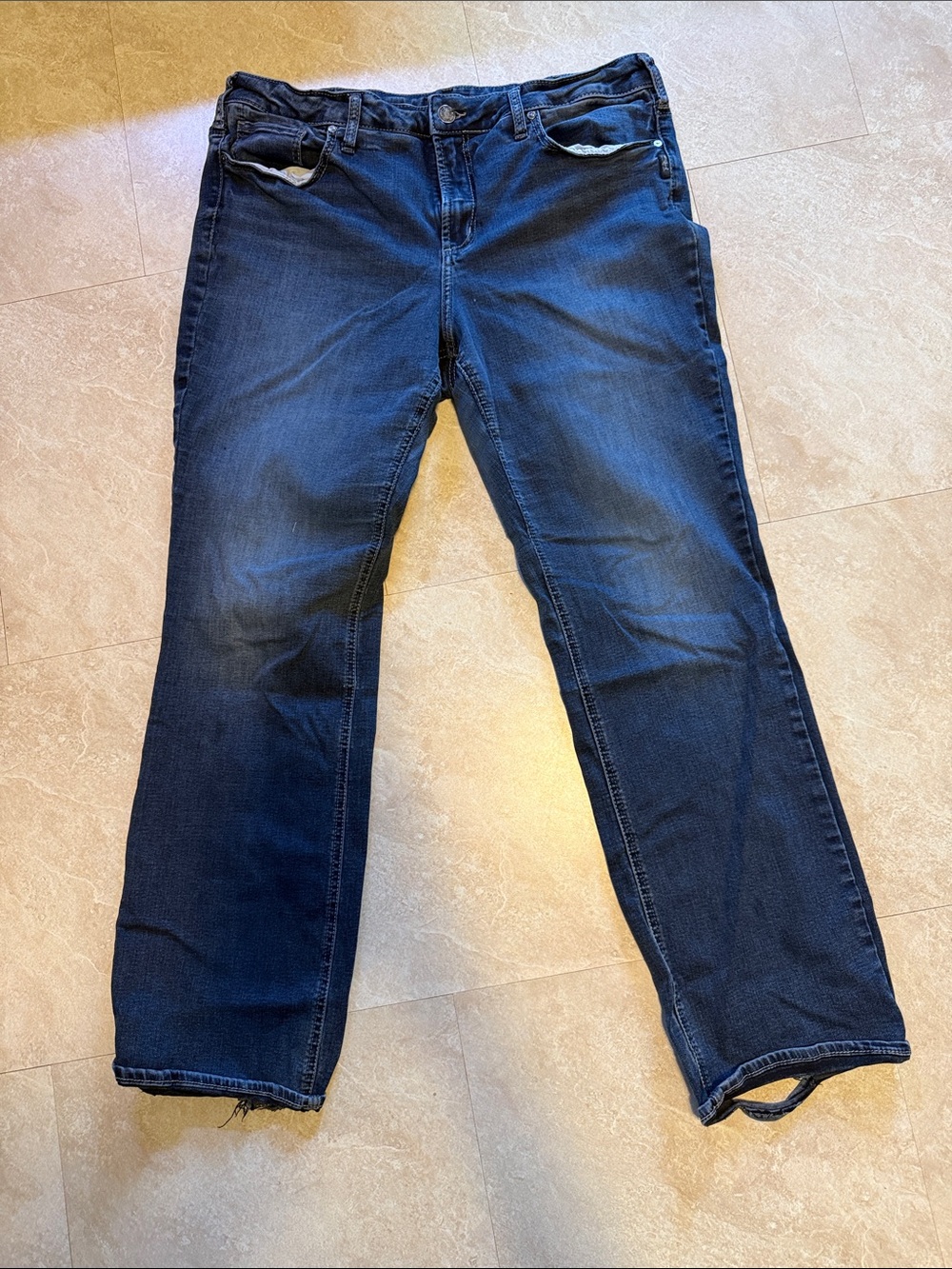 Silver Jeans Women's Dark Blue Boot Cut Jeans